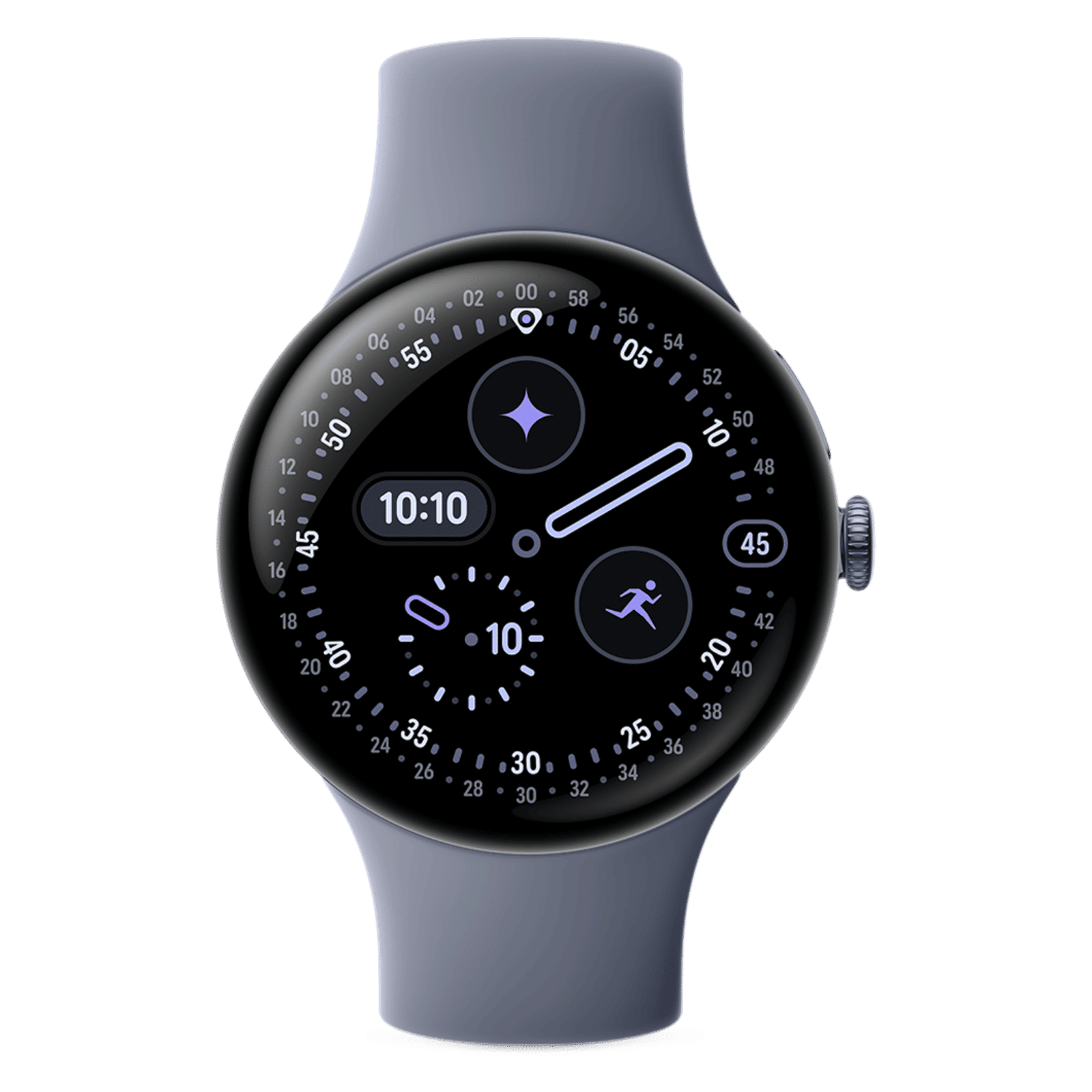 Google Pixel Watch 4 Wi-Fi+Bluetooth Wear OS 6.0 Smartwatch (45mm AMOLED LTPO Display, Qualcomm Snapdragon W5 Gen 2 Cortex-M55, Health Tracking Insights, Moonstone Active Band)_1