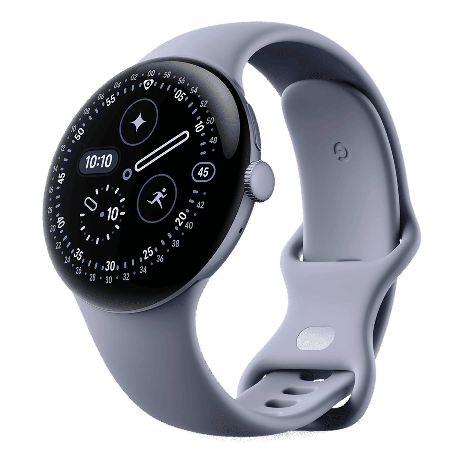 Google Pixel Watch 4 Wi-Fi+Bluetooth Wear OS 6.0 Smartwatch (45mm AMOLED LTPO Display, Qualcomm Snapdragon W5 Gen 2 Cortex-M55, Health Tracking Insights, Moonstone Active Band)_3