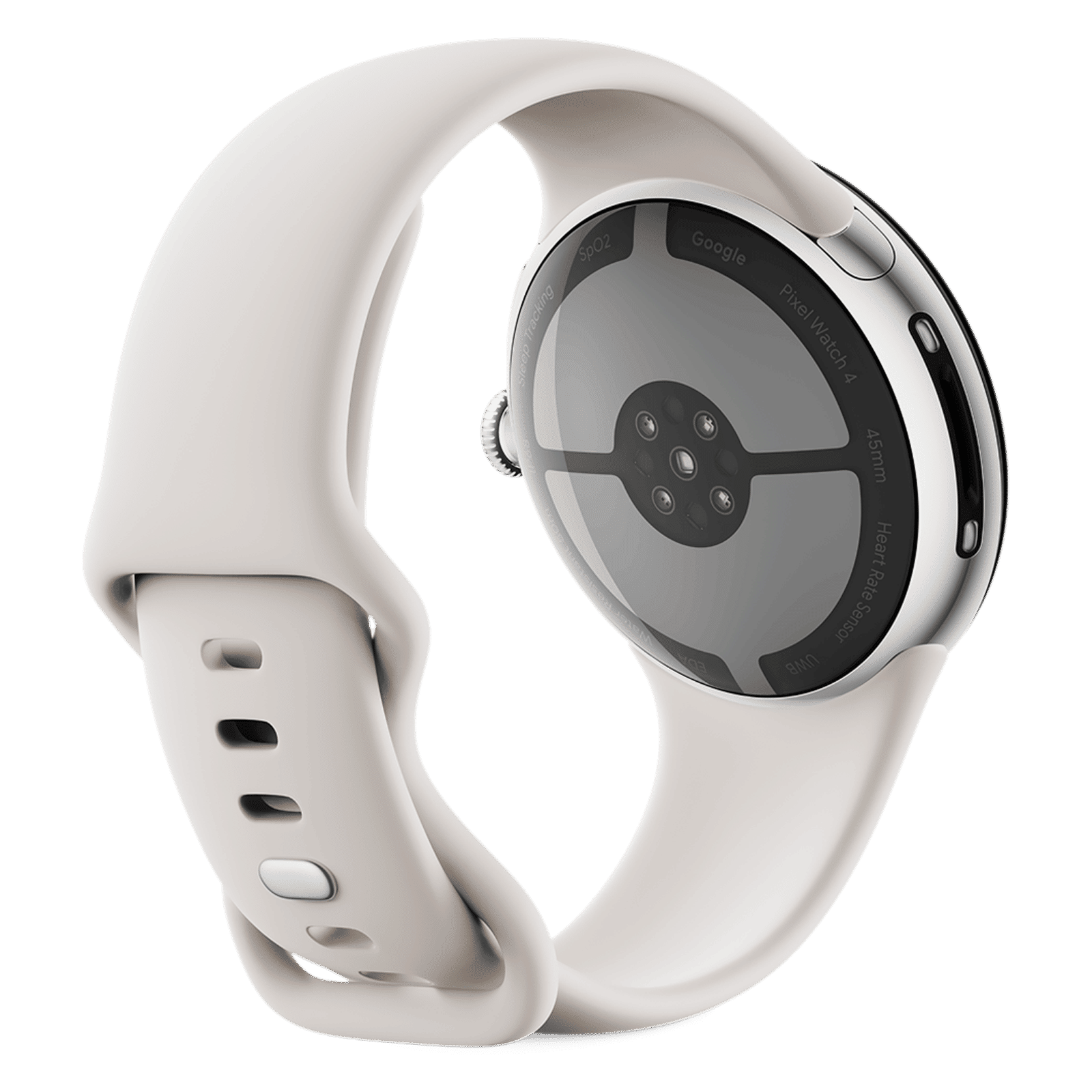 Google Pixel Watch 4 Wi-Fi+Bluetooth Wear OS 6.0 Smartwatch (45mm AMOLED LTPO Display, Qualcomm Snapdragon W5 Gen 2 Cortex-M55, Health Tracking Insights, Porcelain Active Band)_4