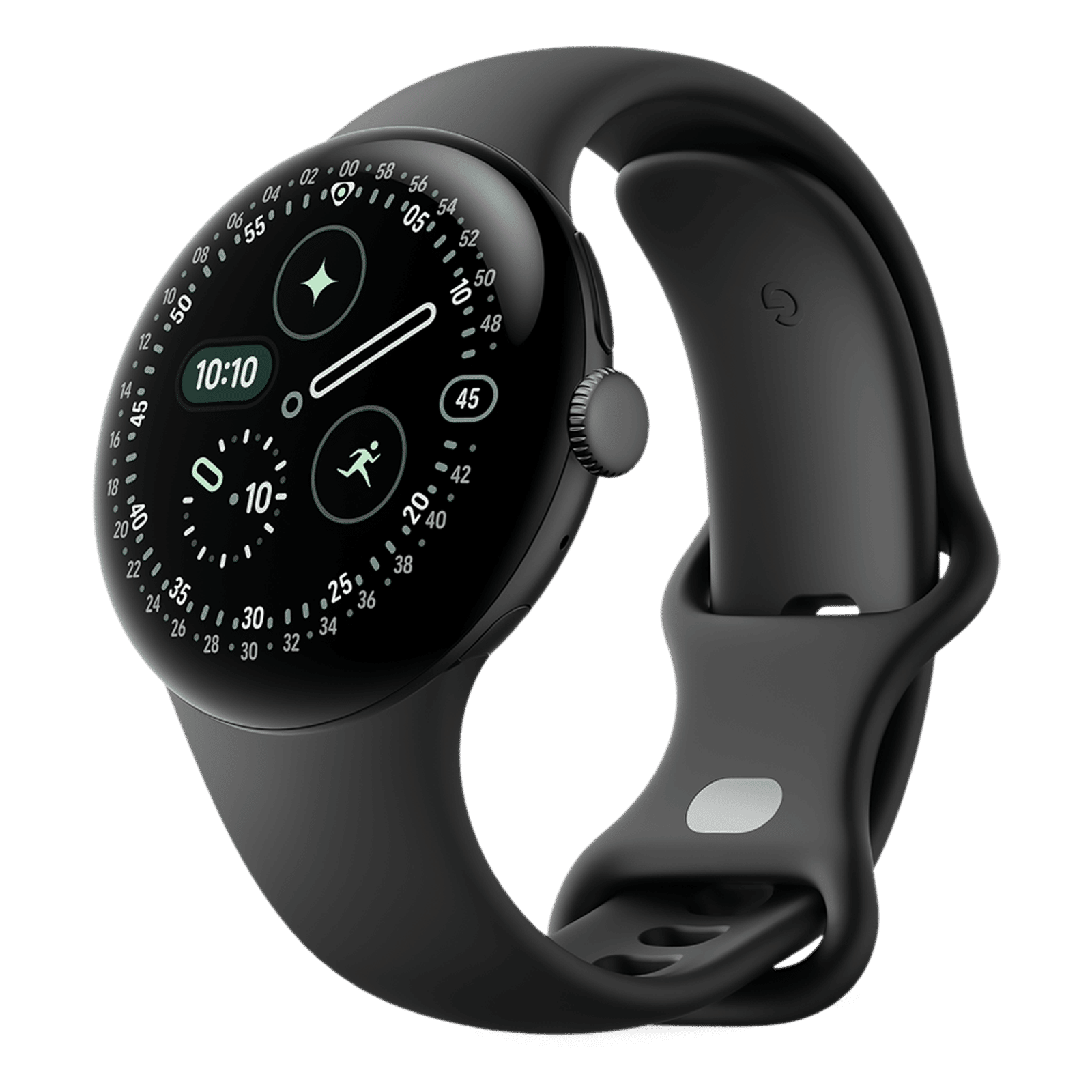 Google Pixel Watch 4 Wi-Fi+Bluetooth Wear OS 6.0 Smartwatch (41mm AMOLED LTPO Display, Qualcomm Snapdragon W5 Gen 2 Cortex-M55, Health Tracking Insights, Obsidian Active Band)_3