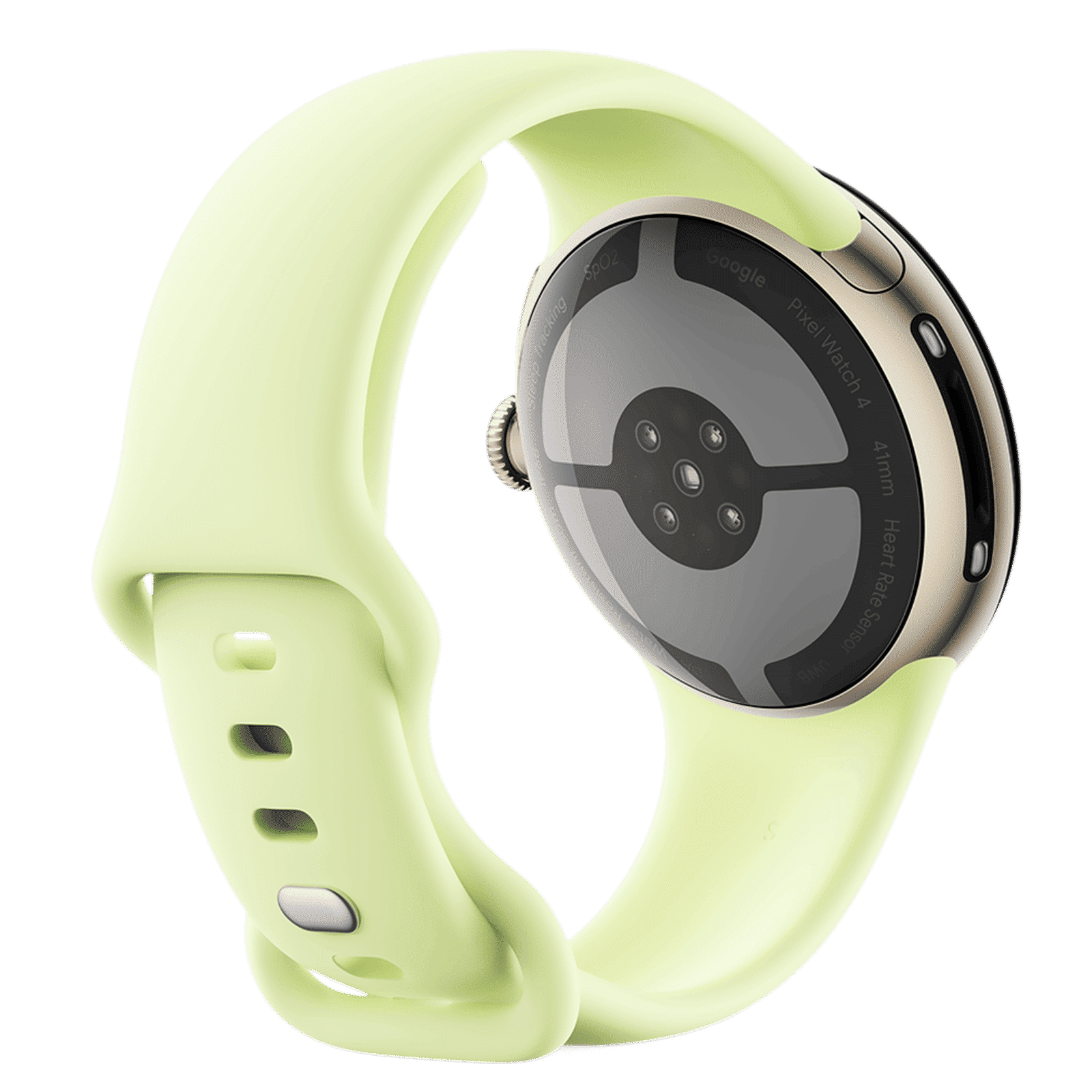 Google Pixel Watch 4 Wi-Fi+Bluetooth Wear OS 6.0 Smartwatch (41mm AMOLED LTPO Display, Qualcomm Snapdragon W5 Gen 2 Cortex-M55, Health Tracking Insights, Lemongrass Active Band)_3