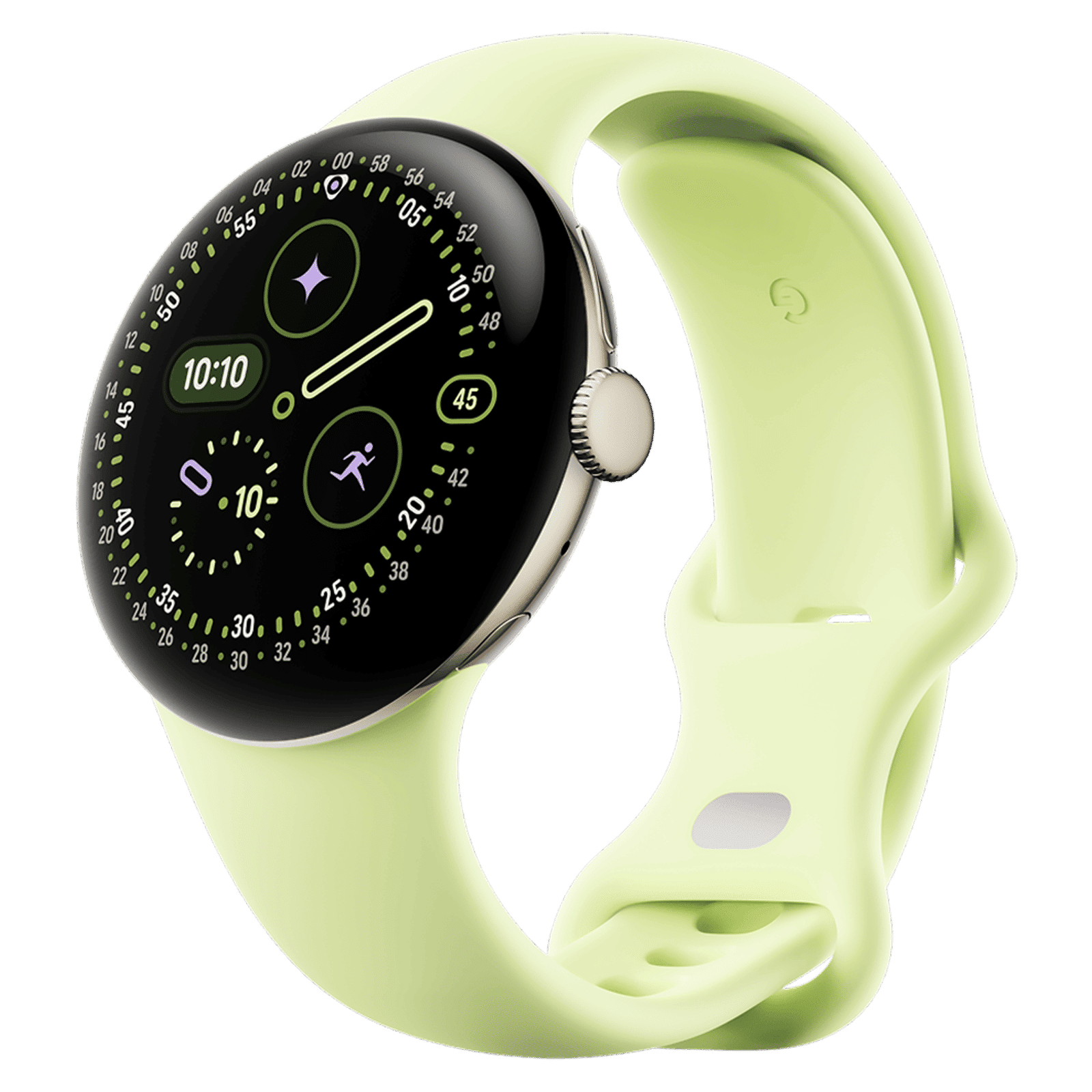 Google Pixel Watch 4 Wi-Fi+Bluetooth Wear OS 6.0 Smartwatch (41mm AMOLED LTPO Display, Qualcomm Snapdragon W5 Gen 2 Cortex-M55, Health Tracking Insights, Lemongrass Active Band)_4