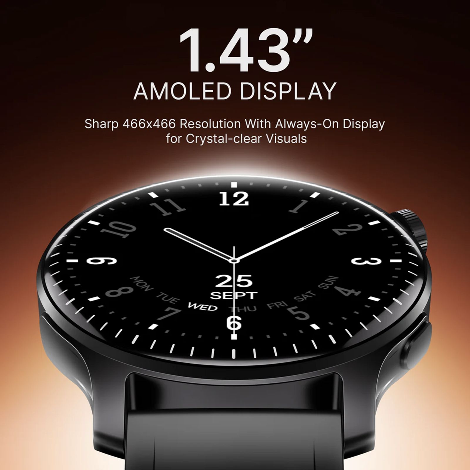 boAt Ultima Summit Smartwatch with Bluetooth Calling (36.32mm AMOLED Display, IP68 Water Resistant, Onyx Black Strap)_2