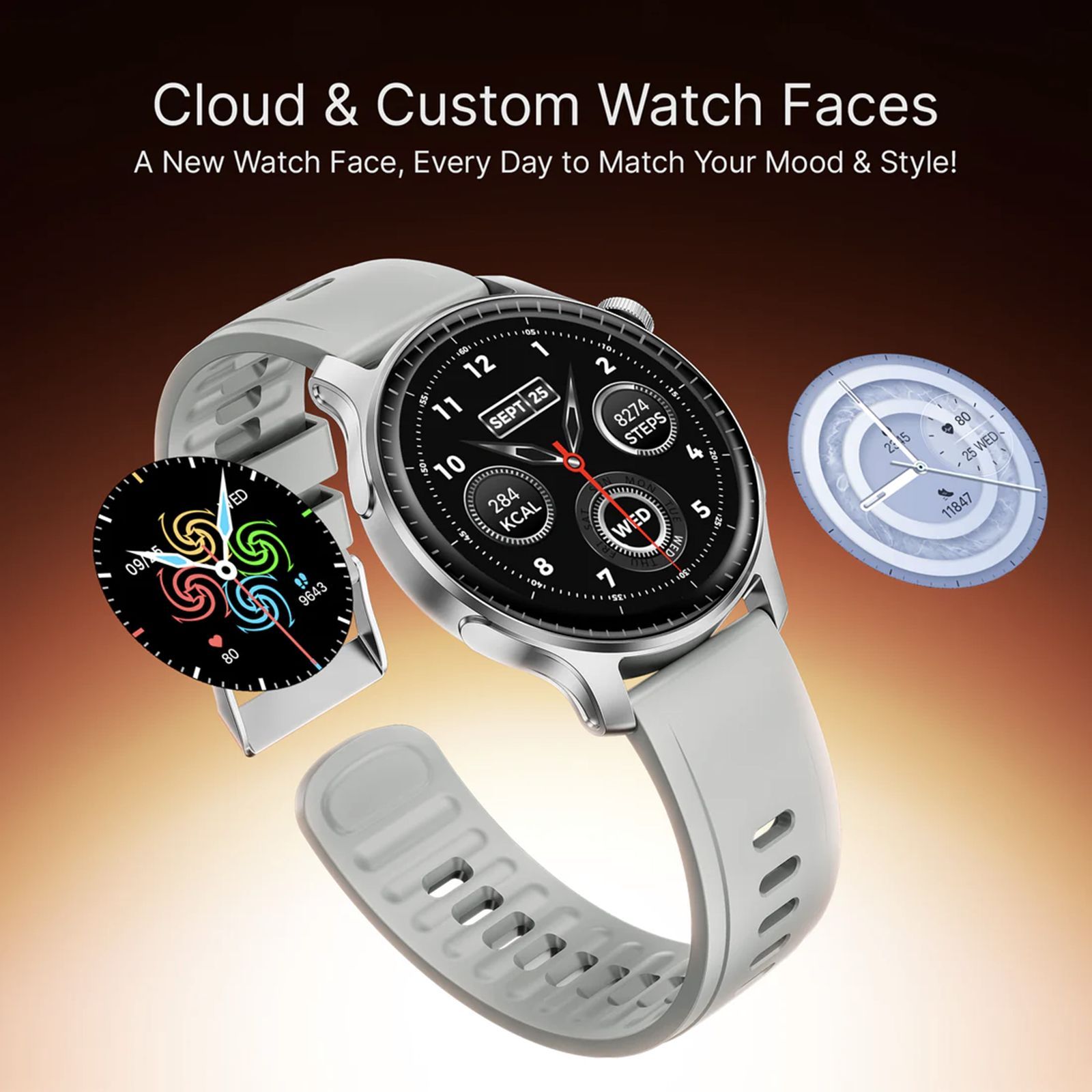 boAt Ultima Summit Smartwatch with Bluetooth Calling (36.32mm AMOLED Display, IP68 Water Resistant, Silver Mist Strap)_7