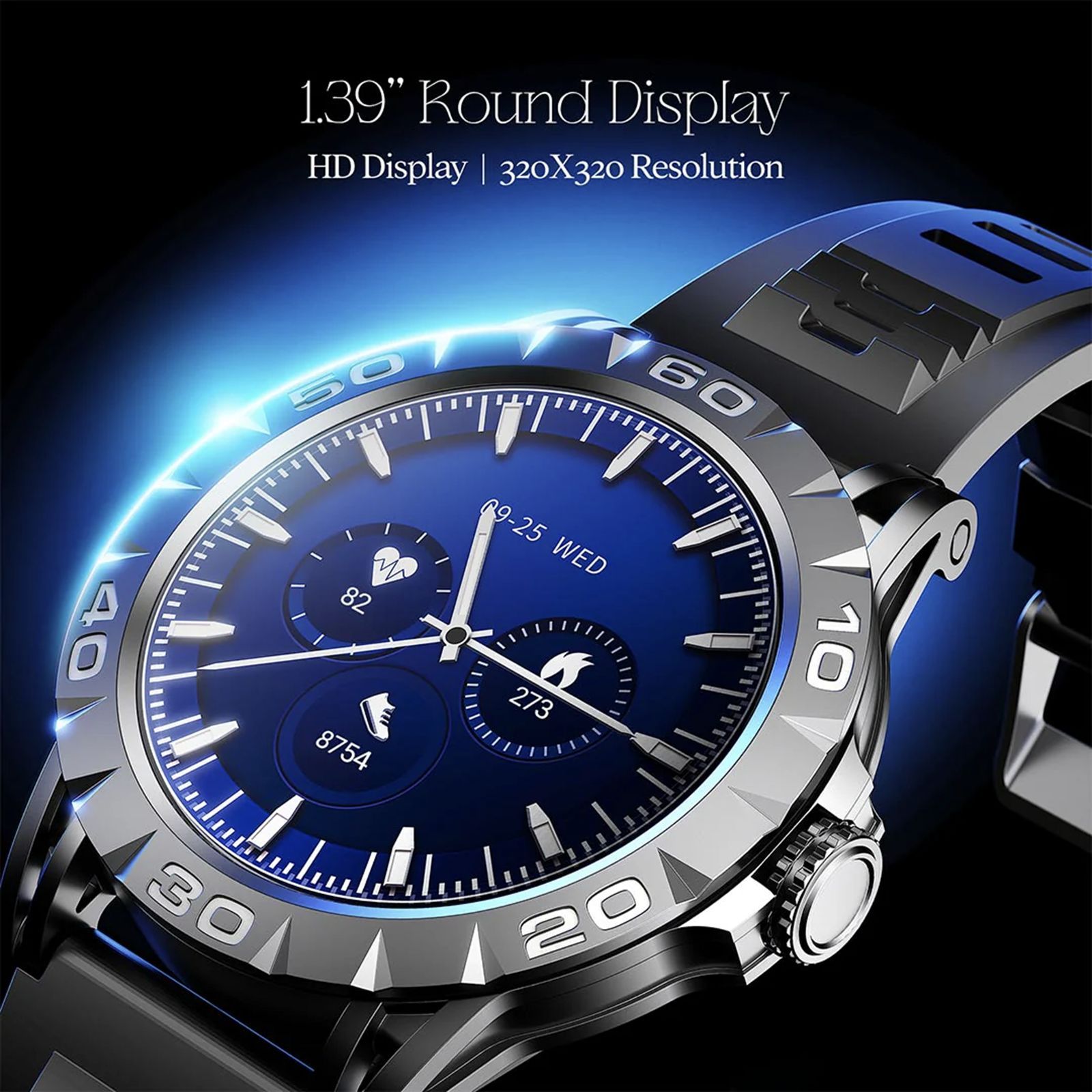 boAt Enigma Orion Smartwatch with Bluetooth Calling (35.3mm HD Display, IP67 Water Resistant, Active Black Strap)_3