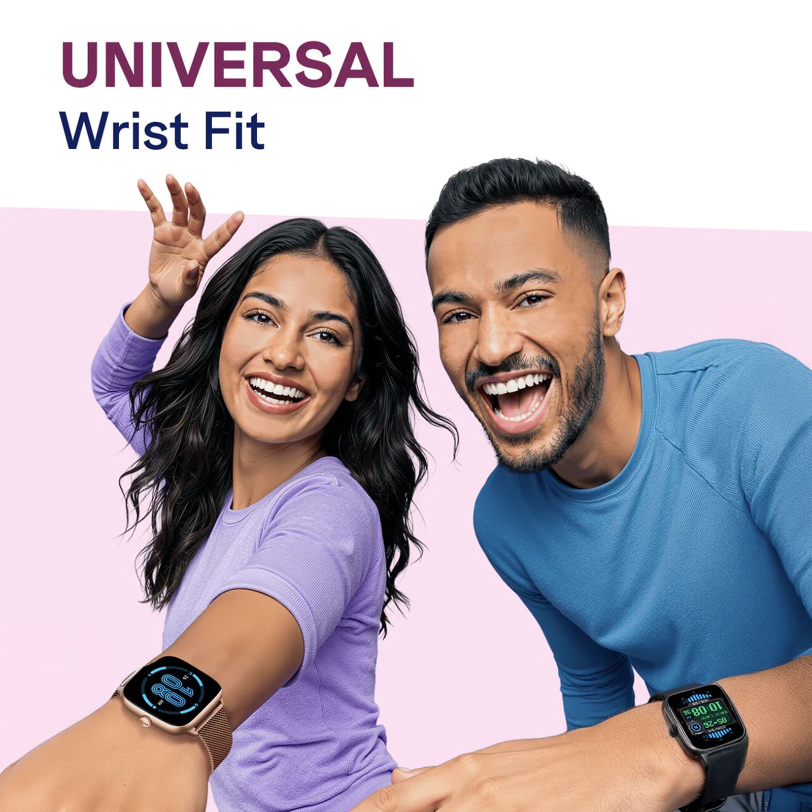 boAt Storm Verge Smartwatch with Bluetooth Calling (43.7mm Ultra HD Display, IP68 Dust, Sweat & Splash Resistance, Rose Gold Strap)_4