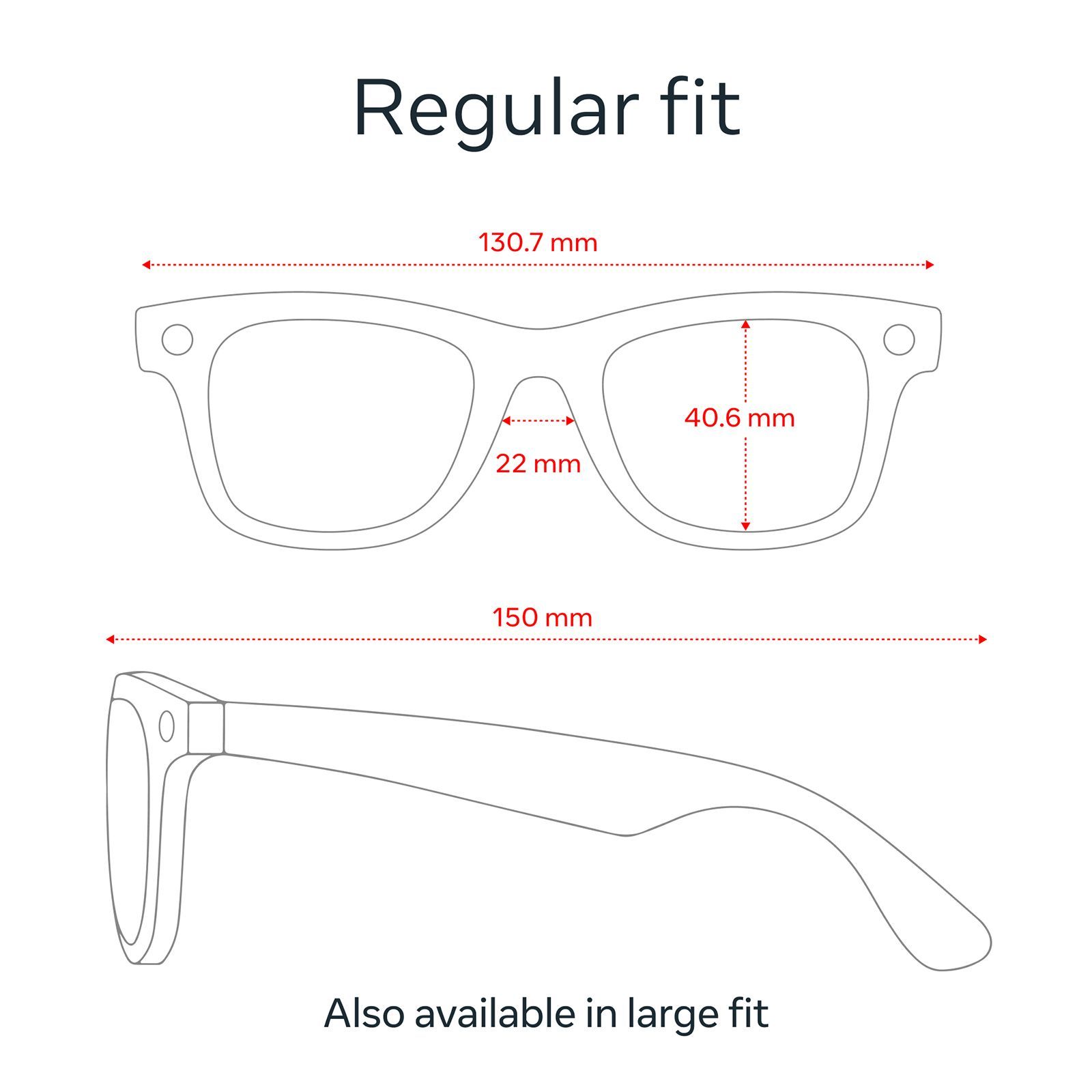 Ray-Ban Meta Wayfarer (Gen 1) Meta AI Glasses (12MP Ultra-Wide Camera, AI Voice Assistant, Open-ear Audio, Live Translation, Grey Polarised Lenses, Standard, Matte Black) Ray-Ban Meta Wayfarer (Gen 1) Meta AI Glasses (12MP Ultra-Wide Camera, AI Voice Assistant, Open-ear Audio, Live Translation, Grey Polarised Lenses, Standard, Matte Black)_8