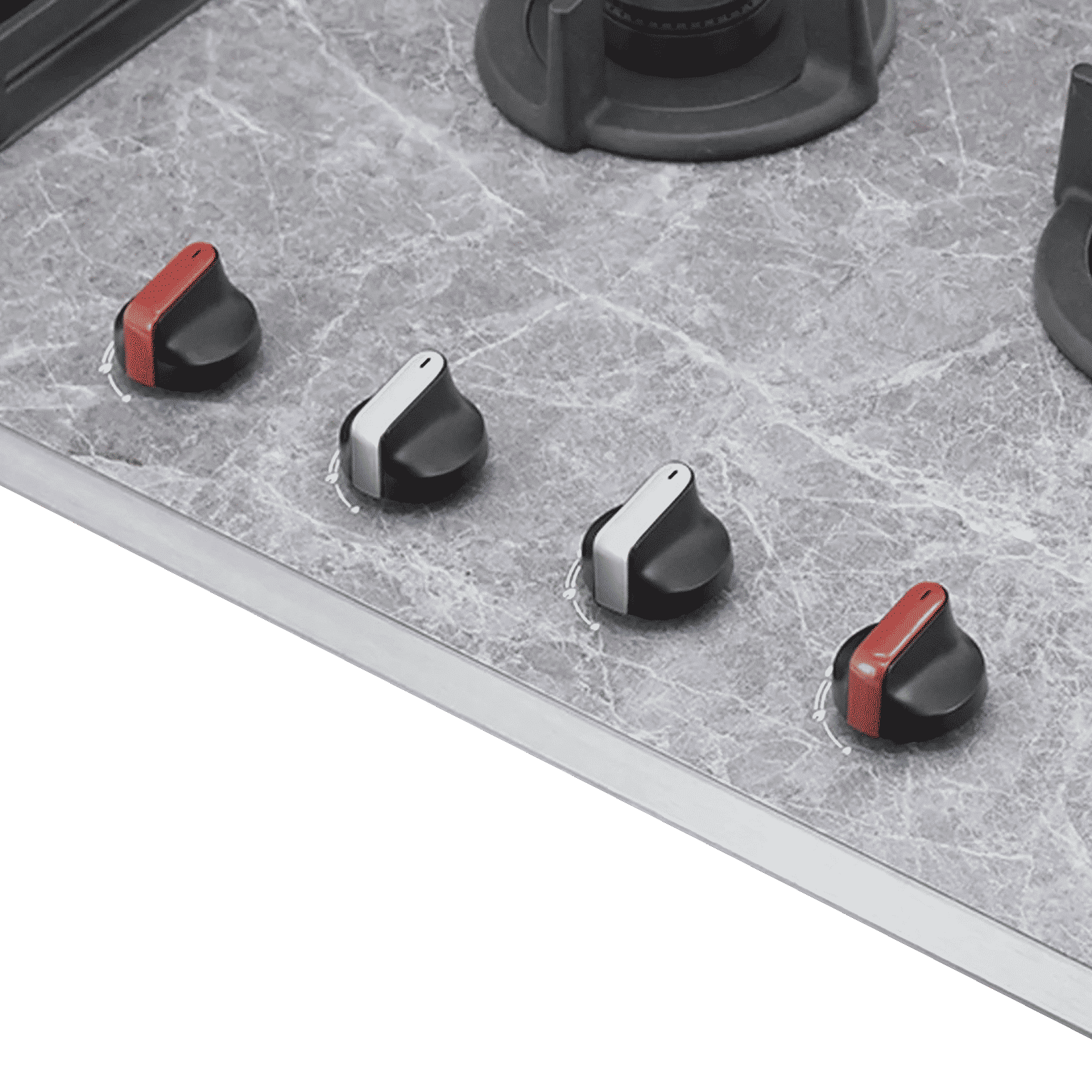 KAFF MARMOR 1104 Glass Top 4 Burner Automatic Hob (Full Flame Failure Device, Rock Glass Black)_5