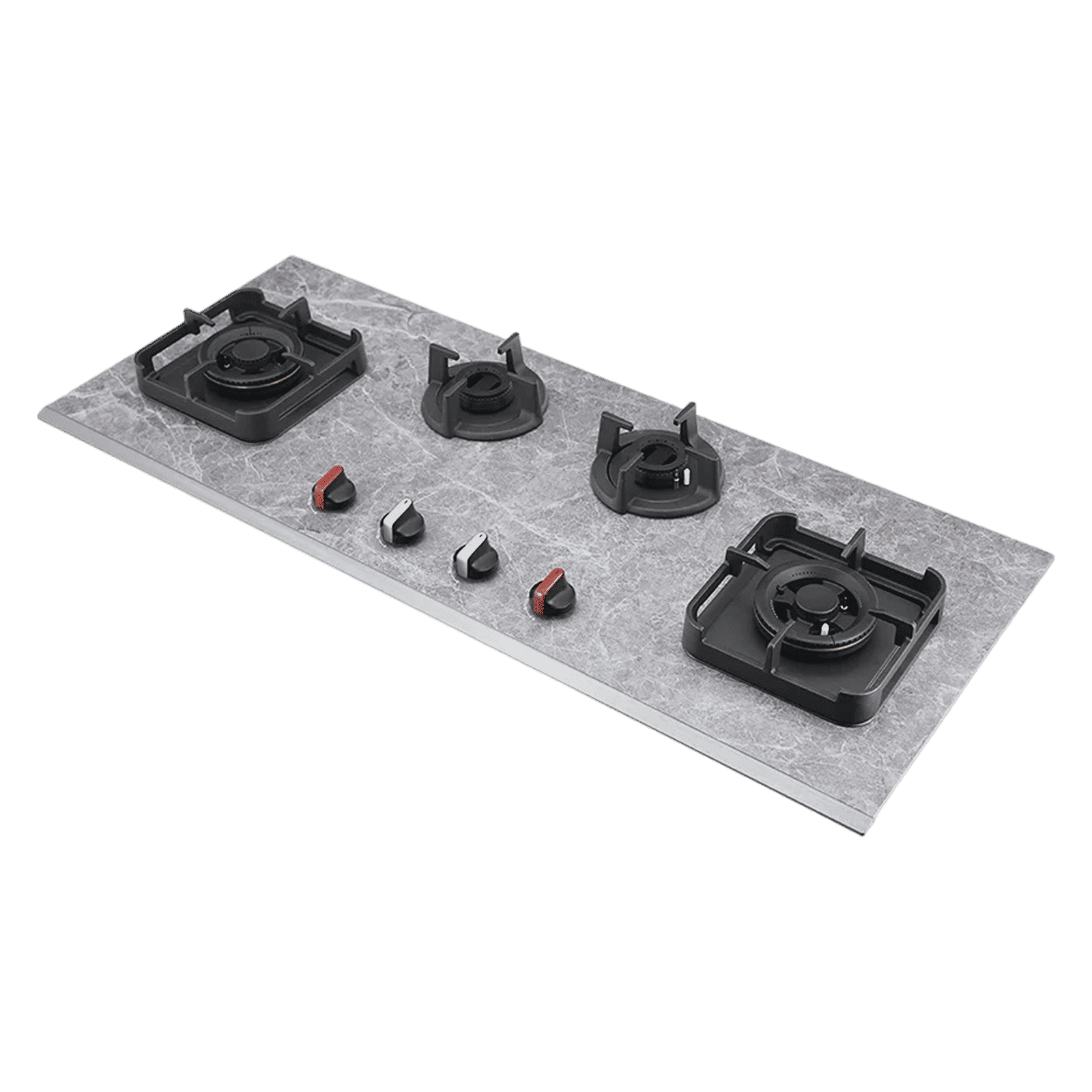 KAFF MARMOR 1104 Glass Top 4 Burner Automatic Hob (Full Flame Failure Device, Rock Glass Black)_1