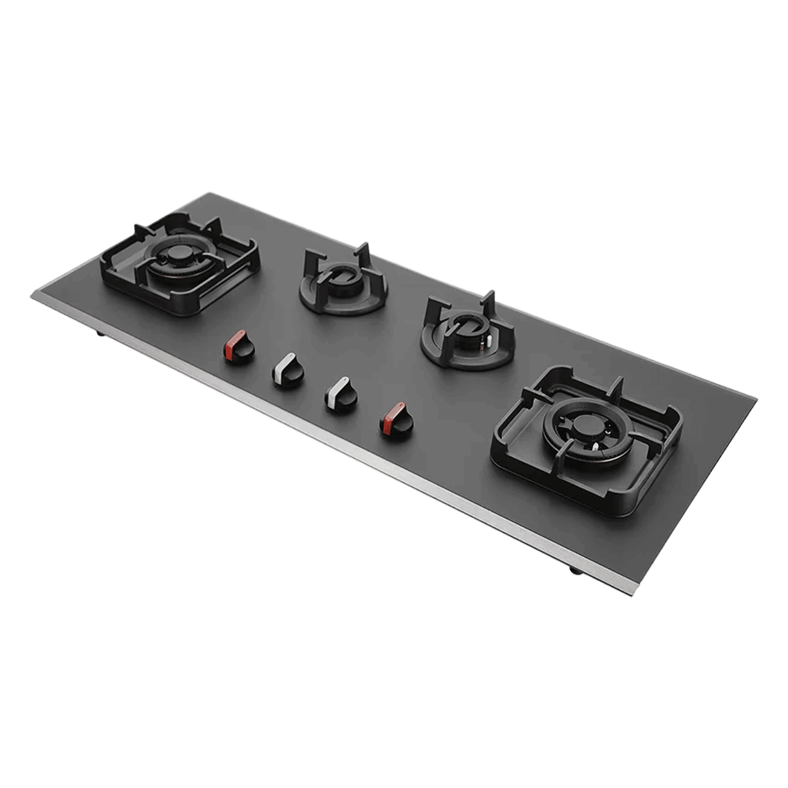 KAFF Crystal Noir 1104 Glass Top 4 Burner Automatic Hob (Full Flame Failure Device, Black)_1